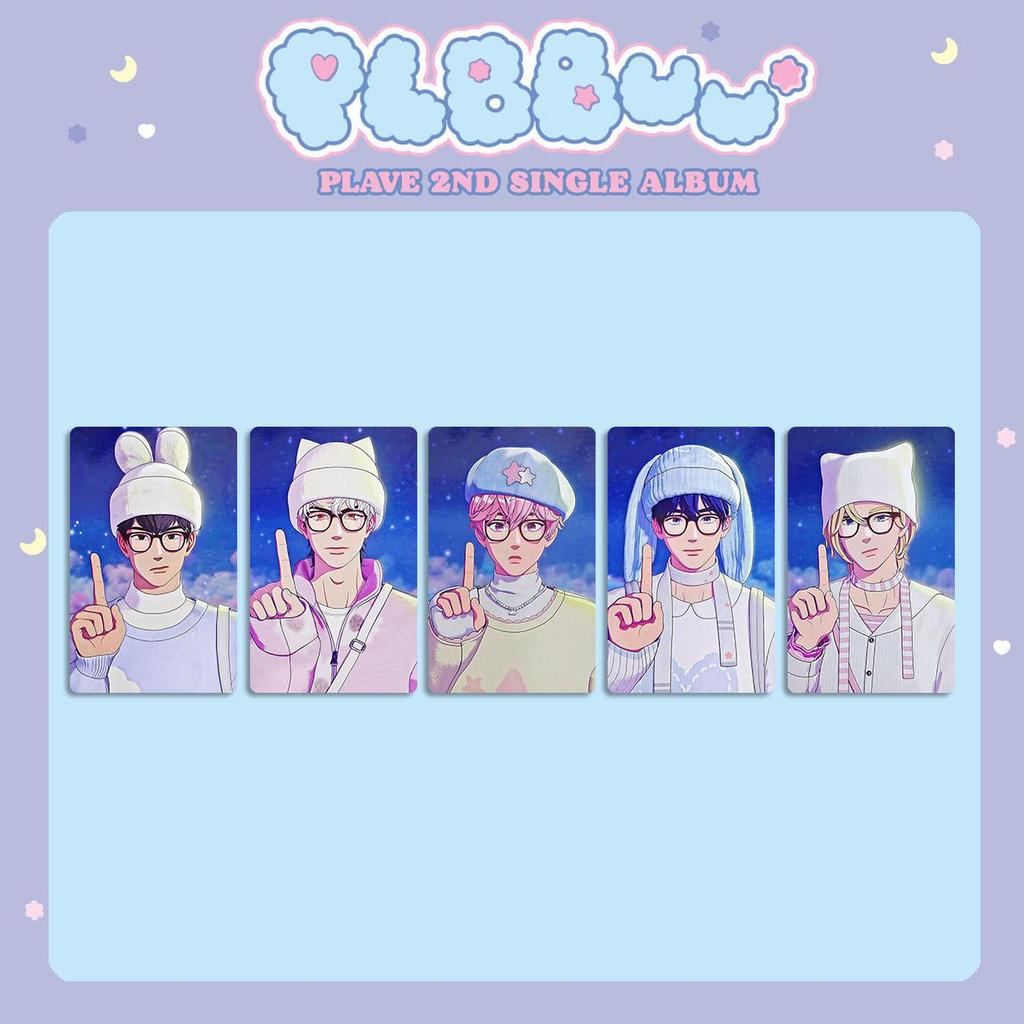 Фотокарточка из мерча альбома группы PLAVE PLBBUU с бонусной фотокарточкой от WHOS FAN SHOP Бонус WFS