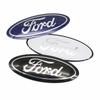 ysbf1 12.5x5cm Aluminum Overlay Emblem For Ford Focus 3 Fiesta Fusion Front Grille Badge Escape Kuga Transit Edge Mondeo Auto Parts