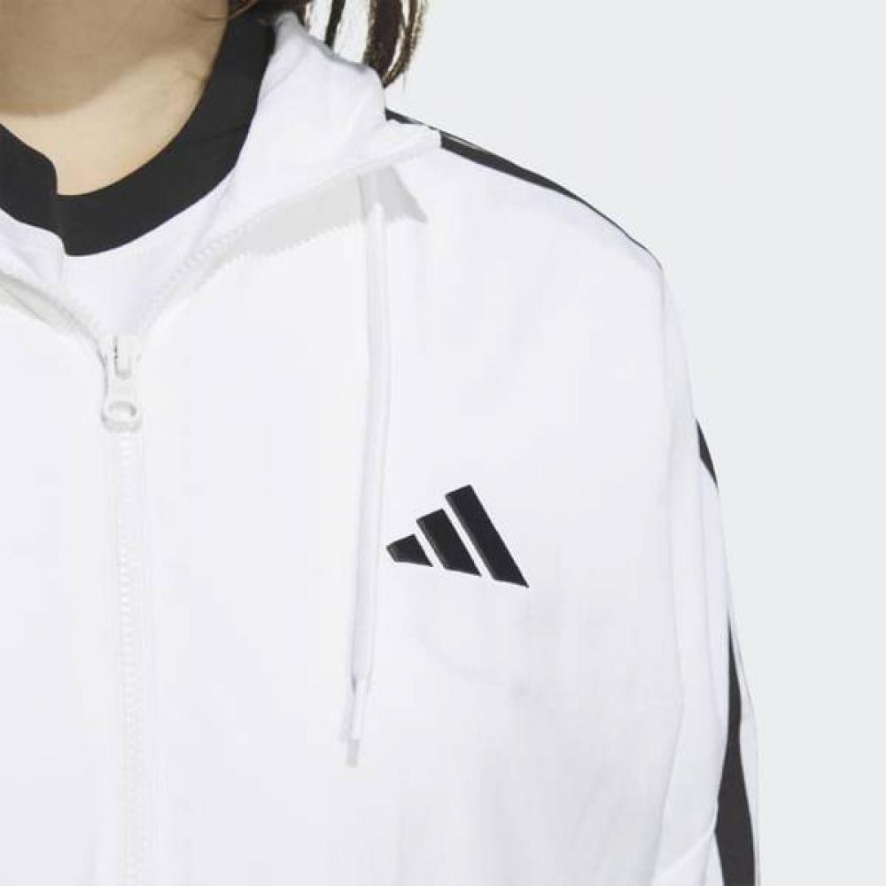 AdidaS Women S 3S Woven Windbreaker White