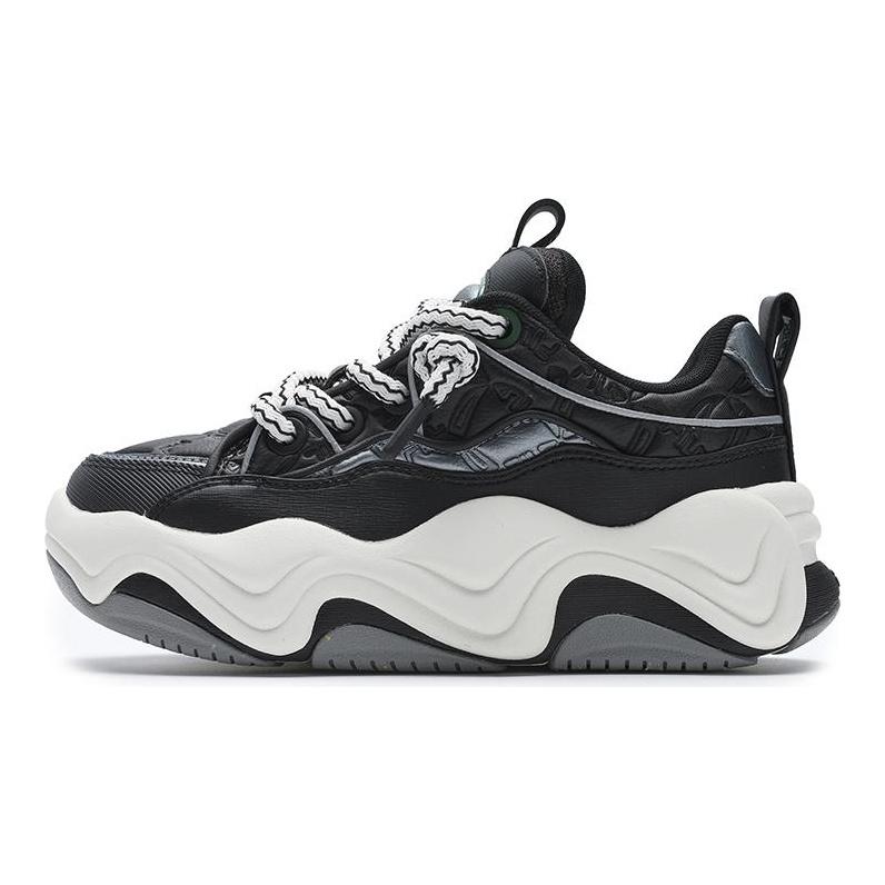 Fila Brook LV Flow Sand Shoes Модная серия Удобные низкие кеды для скейтборда Мужские кроссовки Черные Синие F12M441209FBM