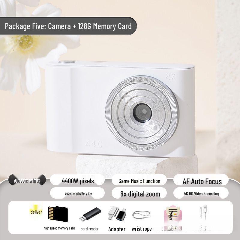 Retro HD Dual-Camera: Cute & Portable Digital Camera for Students and Travelers
