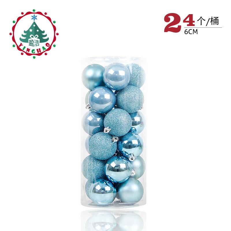 24 шт./бочка, Рождественский шар, рождественская елка, безделушка, висячие подвески, украшение для дома, вечеринки, свадьбы