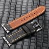 Ремешок для часов ручной работы из страусиной кожи для мужчин iwatch, мягкий кожаный браслет для Apple Watch 49, 45, 44 мм, 8/9/7/ultra, ремешок в стиле ретро