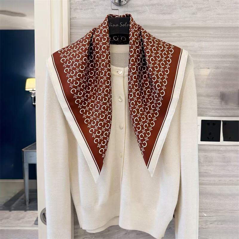 NINA SOLOR Silk Twill Scarf