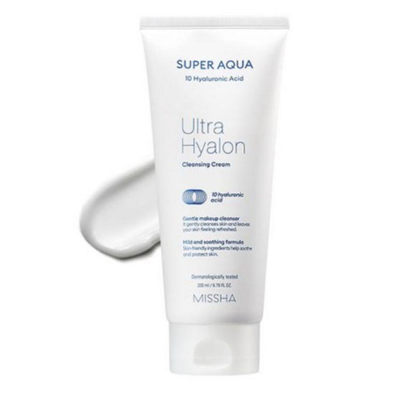 MISSHA Super Aqua Ultra Hyalron Очищающий крем 200мл