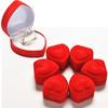 Chic Heart Shaped Ring Box Red Love Heart Storage Box Jewelry Box Display Box Honesty