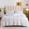 Simple Cut Flowers Queen Bedding Set White Solid King Size Duvet Cover Set 220x240 Soft Marriages Blanket Cover Sets Quilt Cover