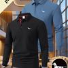 2 шт. Высококачественная мужская рубашка в стиле business casual, новая, с длинным рукавом, дышащая рубашка-поло, подходящая для занятий спортом на открытом воздухе, таких как гольф, бег и другие.