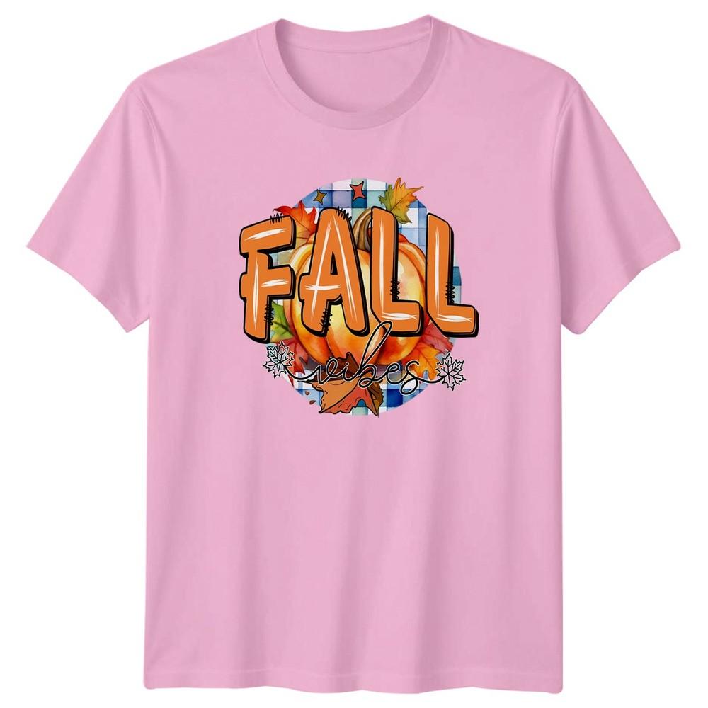 Fall Vibes TShirt Pumpkin Autumn Thanksgiving Gift For Him And Her