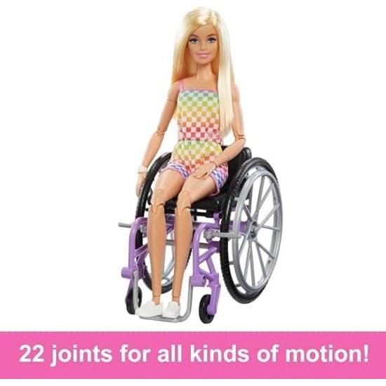 Barbie Fashionista Colorful Romper Wheelchair Doll 3 years up HJT13