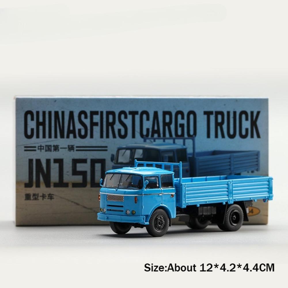 1:64 JN50 Грузовик Машина Игрушка Миниатюрная Литая Модель из Сплава Открывающаяся Задняя Панель Металлический Кузов Резиновые Шины Транспортные Средства Креативные Подарки для Мальчиков