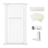 Расстояние между ограждениями RAKU для домашних животных, высота 140 см, ширина установки, двойная, без сверления, автоматическая дверь спереди и сзади на 90 градусов, предотвращение побега для детей