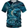 Мужская футболка с 3D-цифровой печатью и рисунком дракона, повседневная базовая рубашка и футболка с короткими рукавами