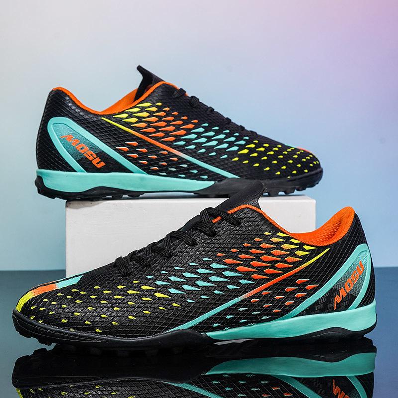 Мужские футбольные бутсы с длинными шипами и высокой лодыжкой, футбольные бутсы TF, уличные бутсы для травы, футбольные бутсы, тренировочные спортивные футбольные бутсы