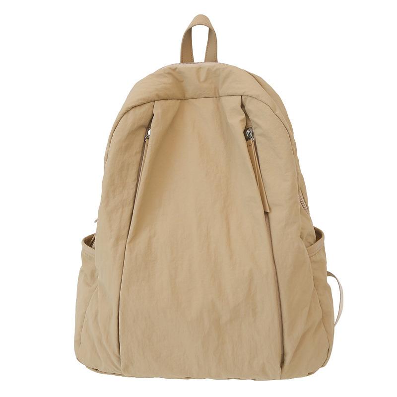 Рюкзак большой емкости для девочек, однотонный школьный рюкзак для студентов, женский дорожный рюкзак