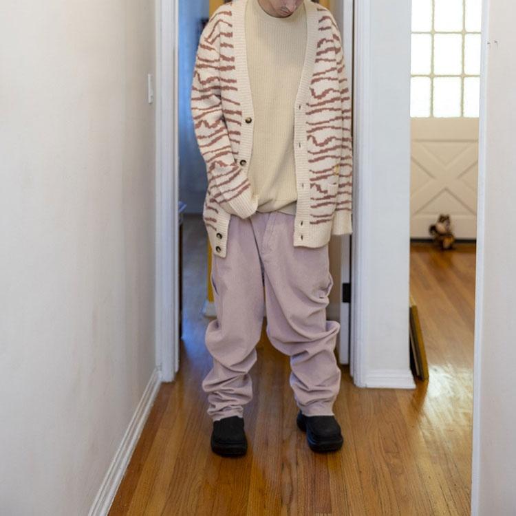 Drew House Кардиган 'Скетч Маскот Сквиггл' Цвет 'Айвори Маув' Мужской DR-FW21-054