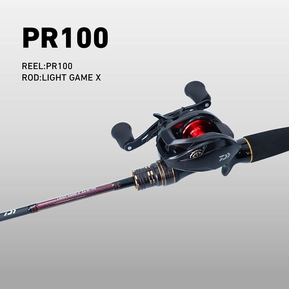 Катушка Daiwa для приманки 21 PR100L Легкая конструкция Высокопроизводительное рыболовное снаряжение