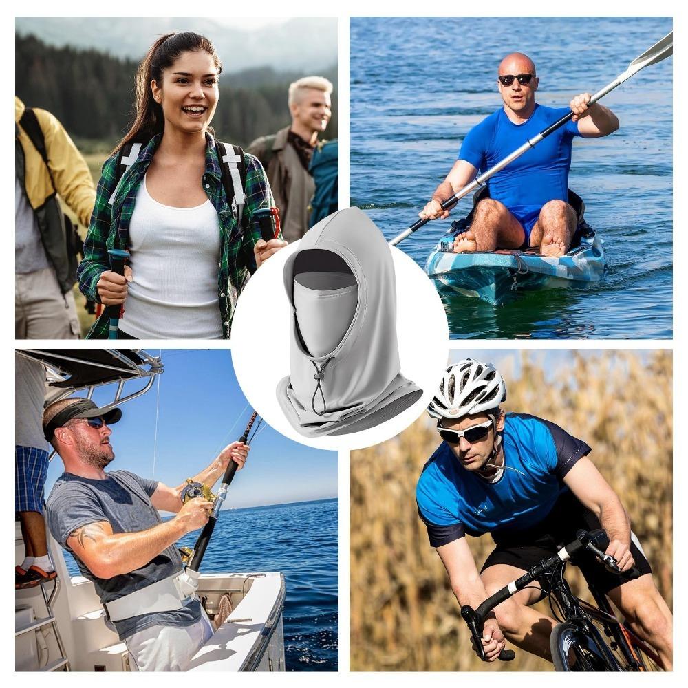 New Breathable Head Cap Ice Silk with Shawl Mask Cap Sunscreen Hat Cycling