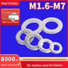 Stainless Steel Flat Round Washer, Metal Gasket, Sizes M2-M30