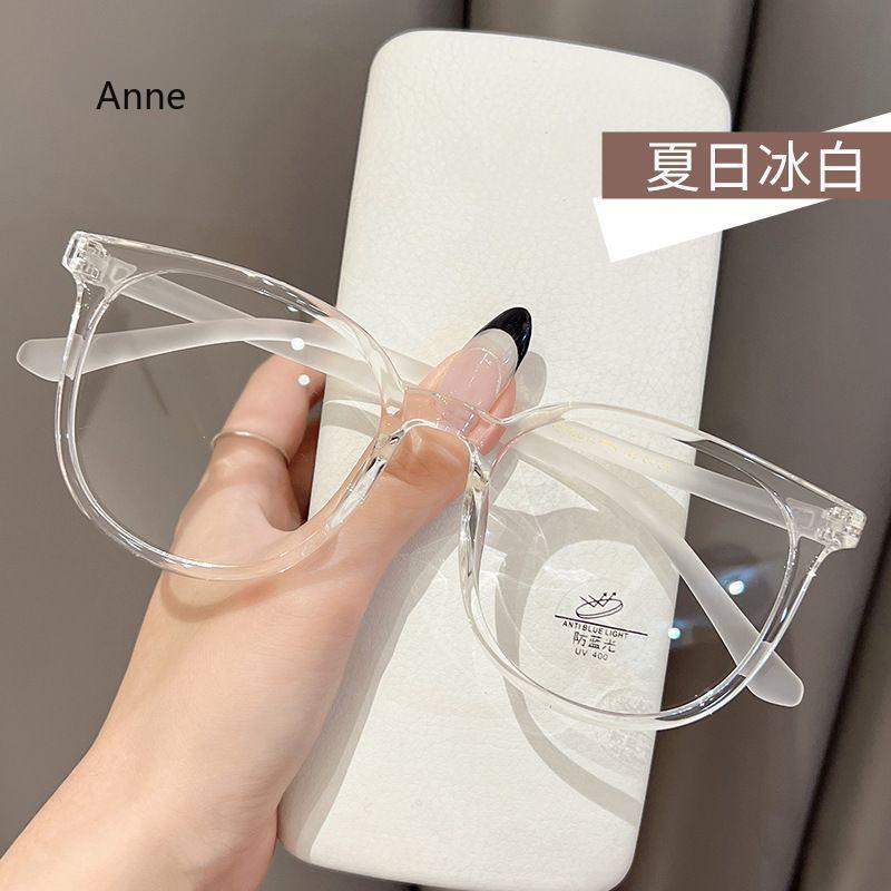 Large Frame Myopia Glasses High-Definition Anti-Blue Light Nearsighted Eyeglasses Women Men Unisex Diopter 0 -0.5 -1.0 To -4.0