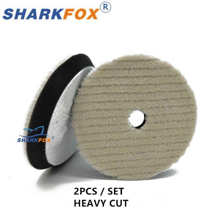 Sharkfox Wool Car Polishing Pads Polishing Disc Car Polish Buffing Pads 125/150mm Car Polisher Buffing Waxing Tool