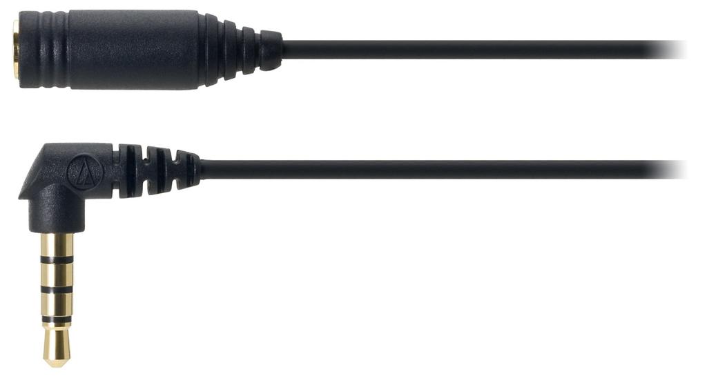 Удлинитель для наушников смартфона черный BK audio-technica 1.0m AT345iS/1.0