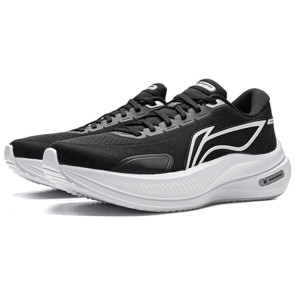 Li Ning Yueying 5 Амортизирующие износостойкие низкие беговые кроссовки женские черные ARHW004-7
