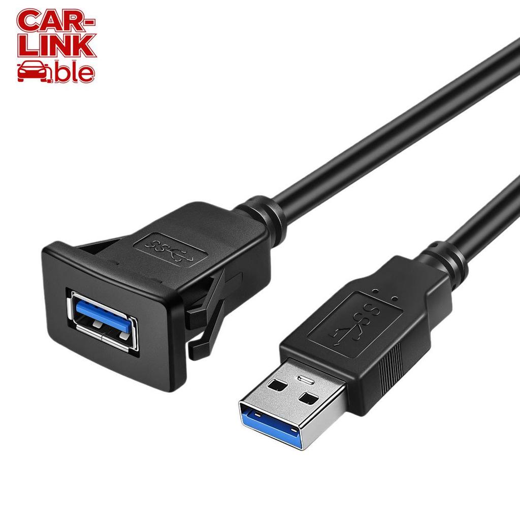 Водонепроницаемый USB 3.0 Кабель-защелка "папа-мама" для приборных панелей автомобиля, мотоцикла, судна (Совместимость с USB 2.0)