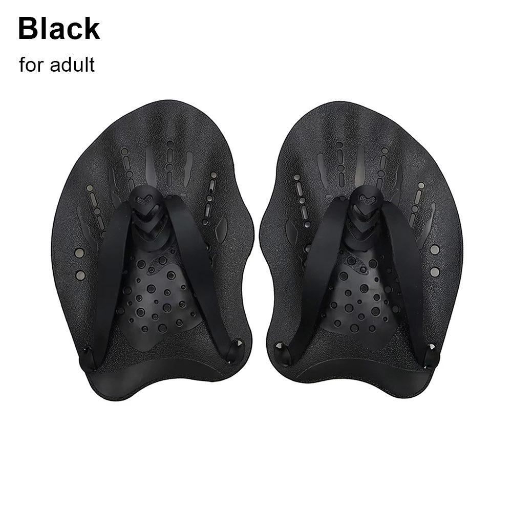 1 пара весел для фристайла с силиконовыми ремешками детские/взрослые плавательные лягушачьи весла регулируемые ручные ласты ласты