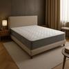 Mattress 140x190 Cm Foam Contact Face Latex Me Aertech 100 Polyurethane - 7 Comfort Zones - Firm Support - Thickness 21 Cm.