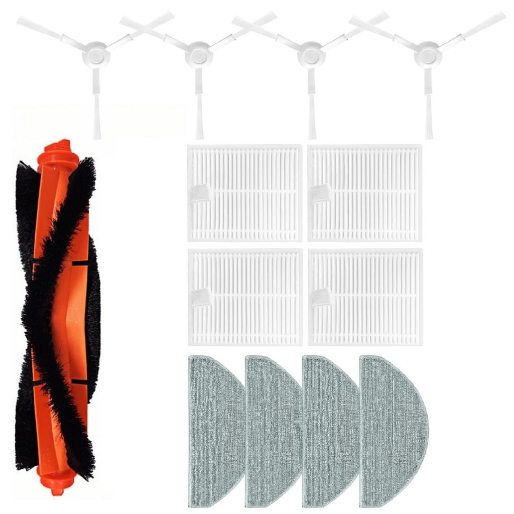 For Xiaomi S20 E10 E12 B112 C103 D106 Sweeping Robot Vacuum Accessories Main Brush Side Brush Mop Cloth HEPA Filter Replacement