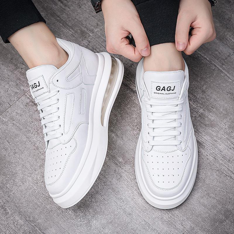 Мужские кроссовки для серфинга весна и лето новые маленькие белые туфли на платформе с воздушной подушкой спортивная и любительская обувь внутренняя высота увеличивается мужская обувь тенденция наоборот