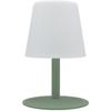 Cordless Table Lamp - LUMISKY - STANDY MINI Olive - H25 Cm - Olive Green Steel Base - Warm White and White LED