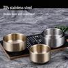 Двухслойная миска для риса из нержавеющей стали 304 с крышкой для супов и кимчи - Детская миска для корейской кухни