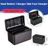 Dual Battery Charger Hub For Insta360 X4 Camera 2 Channel Fast Charger Case Type C Battery Box For Insta 360 X4 Camera Acceossry