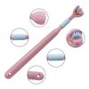 2pcs Three Sided Toothbrush For Adults 3D Toothbrushes Ultra Fine Soft Bristle Tooth Brush Tongue Scraper Teeth Deep Cleaning
