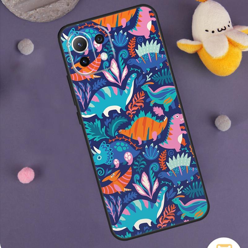 Милый Чехол с Динозавром Для Xiaomi 14 15 Ultra 13T 14T 15T 17 Pro Max POCO F5 F6 F7 X5 X6 X7 Pro F8 Ultra