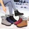 Winter New Women's Thick Plush Cotton Boots and Mid Top Warm Snow Boots Are Fashionable  Trendy  and Upgraded for Warmth