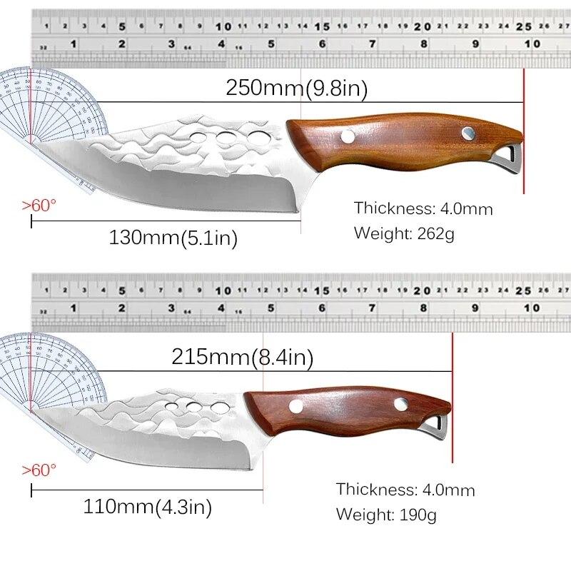 Stainless Steel Kitchen Boning Knife Fishing Knife Meat Cleaver Vegetable Slicing Knife Sharp Butcher Knife Tools