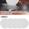 100 шт. Домашний кофейный инструмент Круглая фильтр-чашка Фильтр для кофеварки Бумажные кофейные фильтры Заменяемая бумага