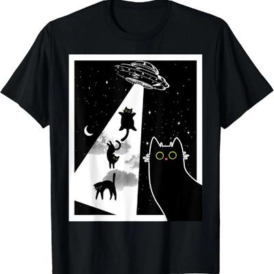 Смешные коты с инопланетным НЛО космическим кораблем