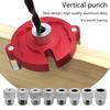 Woodworking Vertical Hole Doweling Jig Self Centering Drill Guide Punch Locator Tool 3-10mm Carpentry DIY Furniture