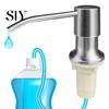 Press Type Soap Dispenser Stainless Steel Sink with 100CM Extension Tube Kitchen Corrosion-resistant Countertop Built-in Dishwashing Liquid Dispensing
