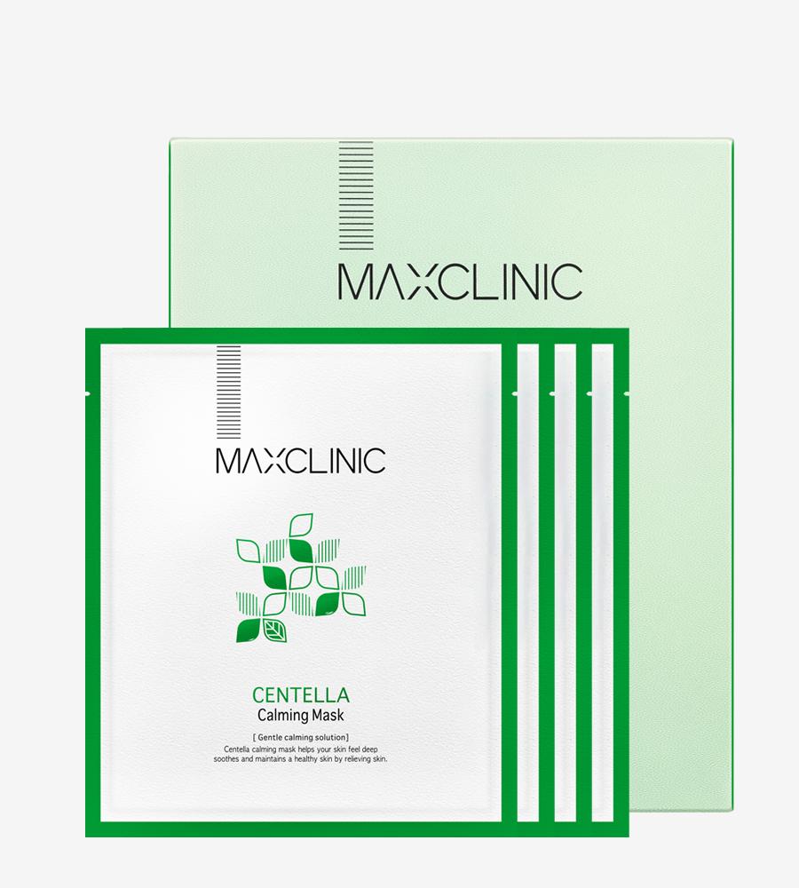 MAXCLINIC Успокаивающая маска с центеллой 23 г x 4 шт.