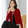 Srcr Women's Ultra-Fine Wool Blend Faux Two-Piece Knit Cardigan