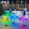 Solar Jellyfish Lights 7 Color Changing Solar Garden Lights Waterproof Outdoor Flowers Lamp Courtyard Pathway Landscape Decor
