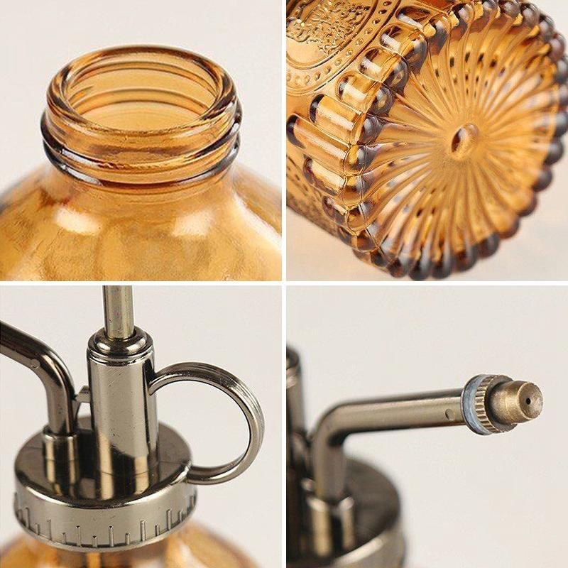 Винтажная стеклянная лейка в стиле ретро, ​​распылитель воздуха под давлением, садовая лейка для растений, бытовые спринклеры, инструмент для дезинфекции