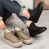Cotton Shoes Women's Snow Boots Polyurethane High-top Women's Boots Piled Thickened Shoes Women's Warm Cotton Boots