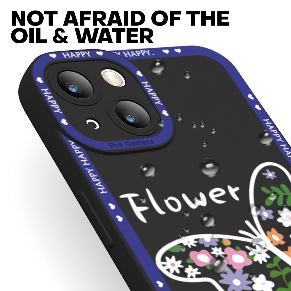 Для iPhone 16 15 14 Pro Max Redmi Note 13 12 Pro Samsung S25 S24 Ultra A13 A14 A15 A16 Цветы Бабочки Дизайн Полный Объектив Камера Защитный Чехол