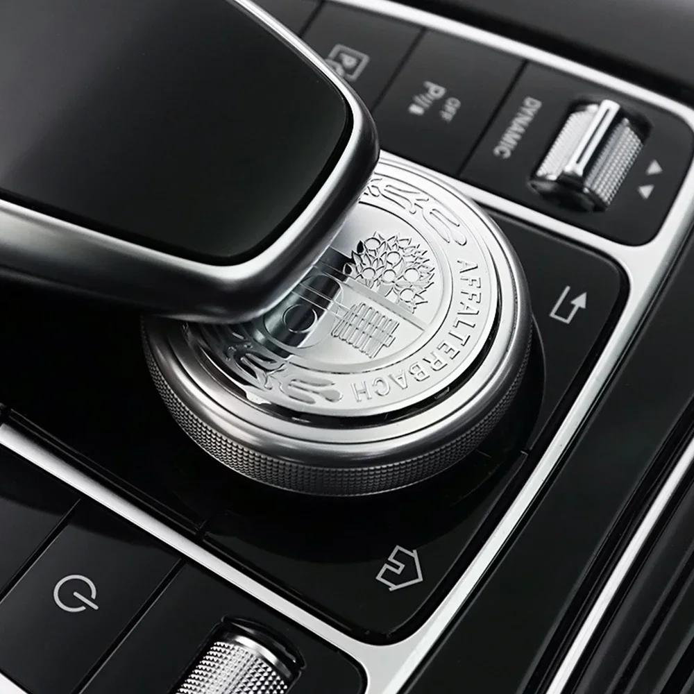 For Mercedes Benz Car Start Button Decoration Sticker Steering Wheel Logo Decal For Mercedes Benz AFFALTERBACH AMG Badge Auto In